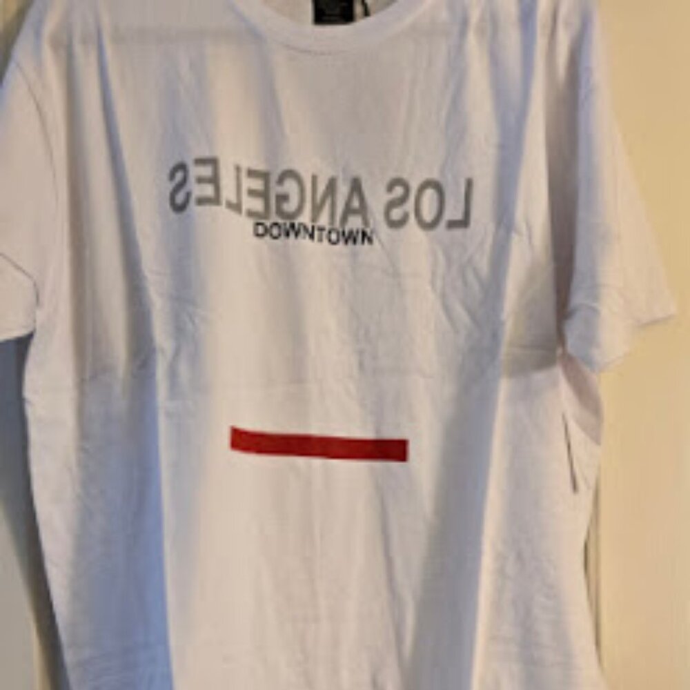 DTLA BRAND WHITE SHORT SLEEVE TEE